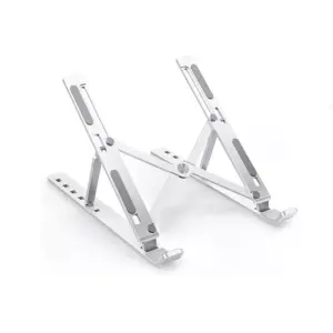 Faith Foldable Laptop Stand Aluminium Alloy Adjustable Laptop Holder Tablet Stand Portable for MacBook, Laptop, Tablet