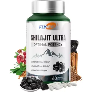 Faith Flynew Shilajit Ultra Optimal Potency, Shilajit Extract with L-Arginine, Pure Shilajit for Enhanced Energy and Immune Support Men & Women, Made in USA 60 Shilajit Capsules