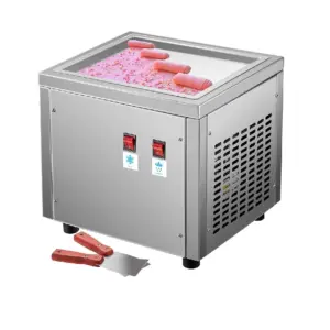 Hotel Appliances Generic Commercial Ice Cream Rolls Machine Single Pan