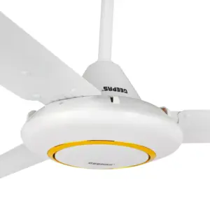Geepas Ceiling Fan with 5 Speed Regulator Control, 56", White, GF3012