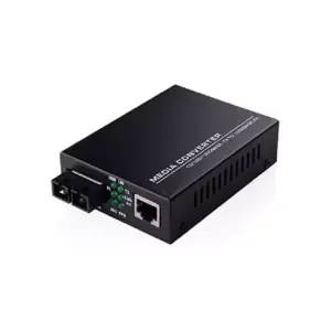 Generic Ethernet to Fiber Media Converter 10/100/1000Mbps, Single Mode Dual Fiber Gigabit Transceiver, SMSF Up to 20km