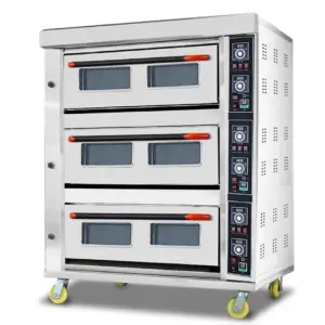 Hotel Appliances Generic Commercial Electric Baking Oven 3 Door 9 Tray