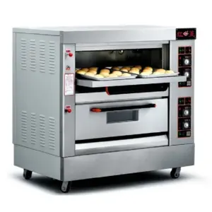 Hotel Appliances Generic Commercial Gas Baking Oven 2 Door 4 Trays