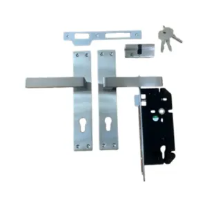 Godrej Locks Godrej Europrofile Mortise Locks - ARC06 Mortise Combiset, 240mm, Stainless Steel Finish, 2C Design for Enhanced Security.