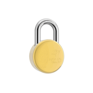 Godrej Locks Godrej Navtal Ultra Xl+ Brass Padlock with Computerised Key, Home Door Lock with 4 Keys Brass Finish 5100