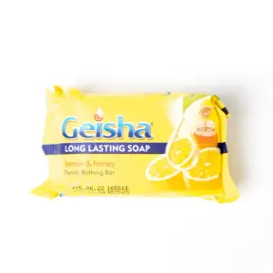 Geisha Bath Soap Lemon & Honey 200g Strong & Long Lasting, Moisturizes & Smoothens Your Skin 69613358 (Pack of 3)