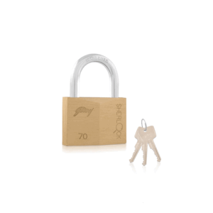 Godrej Locks Godrej Sherlock Padlock 70mm, Hardened Shackle Double Locking, High Precision Brass Pin Tumbler Mechanism, Anti-Pick Technology to Enhance Security Brass In Blister Pack 7074