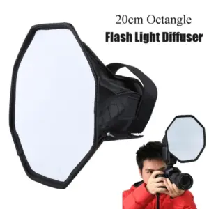 Faith 20cm Durable Photography Accessories Octangle Style Foldable Soft Flash Light Diffuser Soft Box