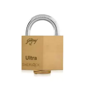 Godrej Locks Godrej Ultra Sherlock Padlock 14 Pin 60mm with 5 Keys, Blister Finish