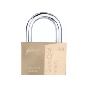 Godrej Locks Godrej Sherlock Pro Premium Solid Brass Padlock 60mm with 5 Keys