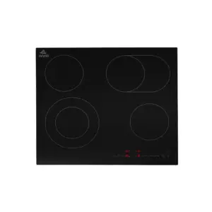 Evvoli Ceramic Hob 4 Burners Soft Touch Control with 9 Stage Power Setting 6600W CH604B