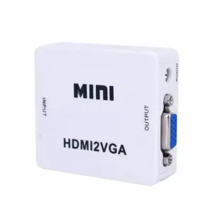 Faith HDMI to VGA Converter with Audio - HDMI Adapter for Notebook, Xbox 360, DVD, PS3, PC, HD 1080P, TV Box, and Projector.