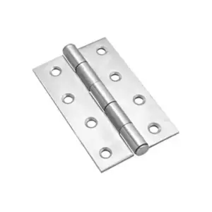 Godrej Locks Godrej Plain Door Joint Hinges 100x75x3mm with Joint Welded Feature, Stainless Steel Finish