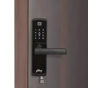 Godrej Locks Godrej Cactus Touch Plus Digital Door Lock with 4in1 Access, Fingerprint, RFID Card, Pin Code & Mechanical Key