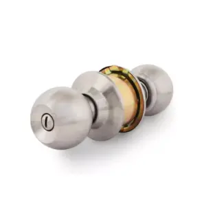 Godrej Locks Godrej Keyless Cylindrical Round Lock 60mm Stainless Steel Finish, Useful for Bathroom