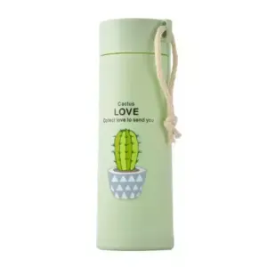 Faith Multicolor Glass Water Bottle - 400ml with Straw and Silicone Protective Cover, Ideal Outdoor Mug for Back to School Use