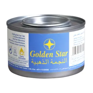 Generic Golden Star Chafing Dish Fuel Methanol Gel 190g (Pack of 72)