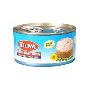 Generic Hilwa Light Meat Tuna with Sunflower Oil 185g (Pack of 48pcs)
