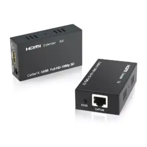 Generic HDMI Extender 60m HD 1080P with Cat6 Ethernet Cable for Projector HDTV HD60A