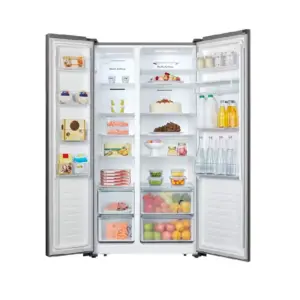 Hisense Refrigerator 508L Side By Side Door, with Water Dispenser, No-Frost, White & White H670SDW-WD