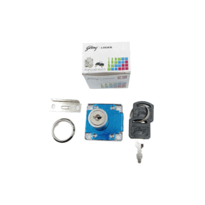 Godrej Locks Godrej Multipurpose Furniture Lock with Reversible Key, Equipped with a State of Art 4 Steel Tumbler Locking Mechanism, This Lock Ensures Optimum Safety for Your Belongings 8000