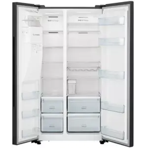 Hisense Refrigerator 535L Side By Side Door, Water Dispenser & Ice Maker with Inverter Technology H700SMI-IDL