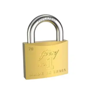 Godrej Locks Godrej No1 Economical Brass Padlock 70mm Box Pack