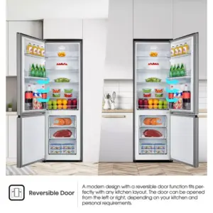 Hisense White And Khaki Glass Side By Side Fridge 508L H670SDK-WD
