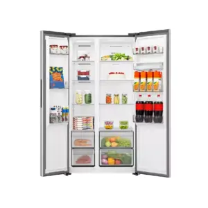 Hisense Refrigerator 529L Side by Side Doors, Digital Temperature Control, Inox RS5P558NMSN