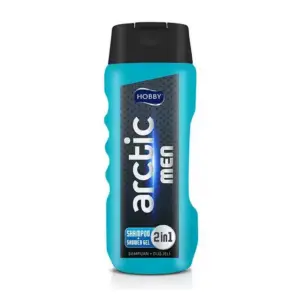 Hobby Men Shower Gel + Shampoo 2in1 Arctic 400ml (Pack of 3)
