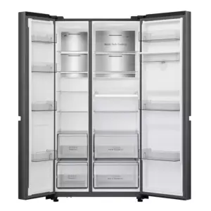 HISENSE FRIDGE Side By Side Refrigerator, Inverter & LED Touch 637 Litres H800SBWD