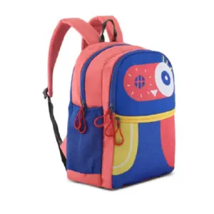 Harissons School Backpack Owl 19L 27 x 30 x 9cm Smalt Jasper Royal Blue Peach Yellow