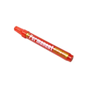 GXin Permanent Marker G-113 Red P06948 (Pack of 5Pcs)