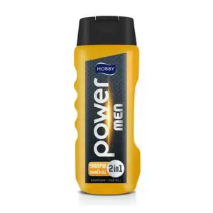 Hobby Men Shower Gel + Shampoo 2in1 Power 400ml (Pack of 3)