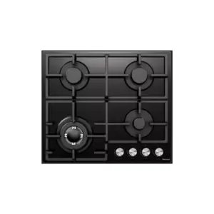 Hisense Built-in Gas Hob, Black, 60 x 60cm, 220-240V, 50Hz, ​8060W, HHU60GAGB