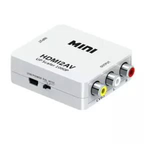 Faith HDMI to AV Converter - HDMI2AV Adapter, HDMI to RCA HDMI Switcher, 1080P for Computer, TV, and Monitor.