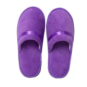 Faith Hotel Slippers Non-Slip Coral Fleece Design, Sweat-Absorbent and Warm, Perfect for Home Guests, Business Travel, and Passenger Use for Men.