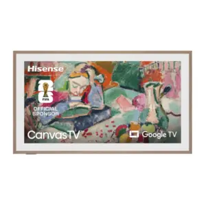 Hisense 55" Class QLED 4K Canvas Smart TV - , Dolby Vision HDR Google 144Hz, Art Mode, Anti-Glare Panel, Hi-Matte Display, Frame & UltraSlim 55S7N
