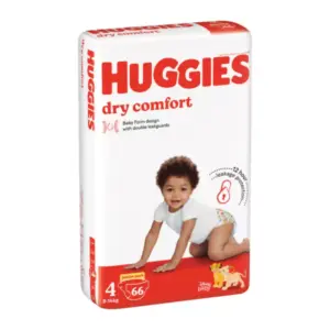 Huggies Nappies Dry Comfort Jumbo Size 4 56pcs (Pack of 2)
