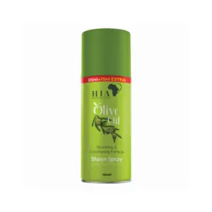 Fivestar Perfume HIA Heart In Africa Olive Oil Sheen Spray, Achieve Healthy Hair with Silky Sheen and Non-Greasy Finish, 100ml.