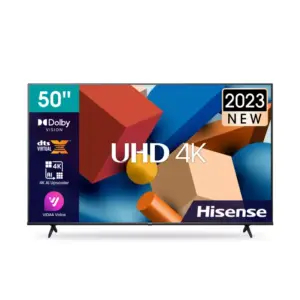 Hisense 50" LED UHD 4K Smart TV with Vidaa OS Voice, Dolby Vision, DTS Virtual X, AI 4K Upscaler, WiFi 50A6K/N/Q