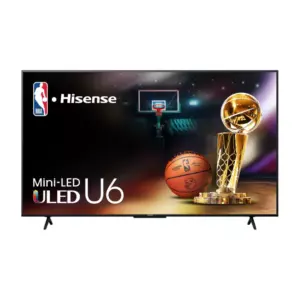 Hisense 85" Mini-LED QLED UHD 4K Smart TV with Quantum Dot Color, Dolby Vision & Atmos, HDR 10+, Voice Control, Google TV 85U6N-PRO