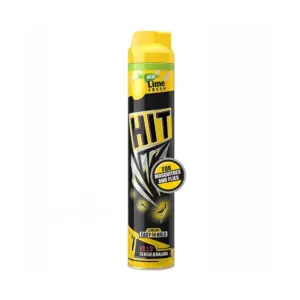 HIT Mosquito & Flying Insect Killer Aerosol Spray Lime Fresh 600ml (Pack of 12pcs)