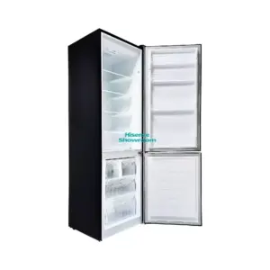 Hisense Refrigerator 269L Double Door, Bottom Freezer, Recessed Handle, Inox RB1N265SEBN