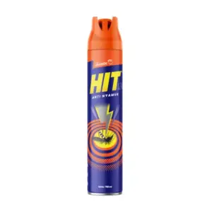 HIT Mosquito & Flying Insect Killer Aerosol Spray Orange 750ml (Pack of 12pcs)