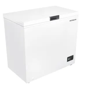 Hitachi Chest Freezer 200L Freezer That Fits Your Home, Simply Design With Handle, Mechanical Thermostat Cover, Convenient Hanging Basket, Power Failure Safety HRCS9200MNWGF