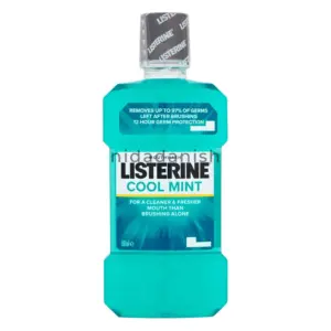 Johnson and Johnson Johnsons Listerine Antiseptic Mouthwash to Kill 99% of Germs That Cause Bad Breath, Plaque and Gingivitis, Cool Mint Flavor, 500ml 4883