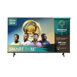 Hisense 32" LED HD Vidaa Smart TV, Natural Colour Enhancer, Dolby Audio, 32A4Q