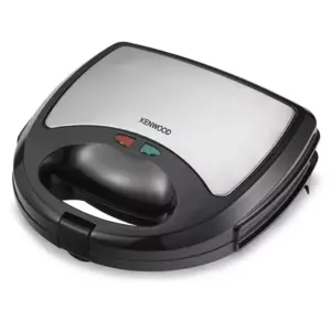 Kenwood Sandwich Toaster 2 Slice 3 in 1 Waffle Grill and Sandwich 750w Smm01.A0bk - Nonstick Grill Plates Cool Touch Handle Detachable Plates Light Indicator