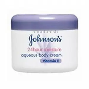 Johnson and Johnson Johnsons Aqueous Body Cream, Body Care, 24 Hour Moisture, Vitamin E, 350ml 2967